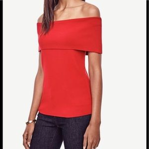 Ann Taylor Off Shoulder Knit Top